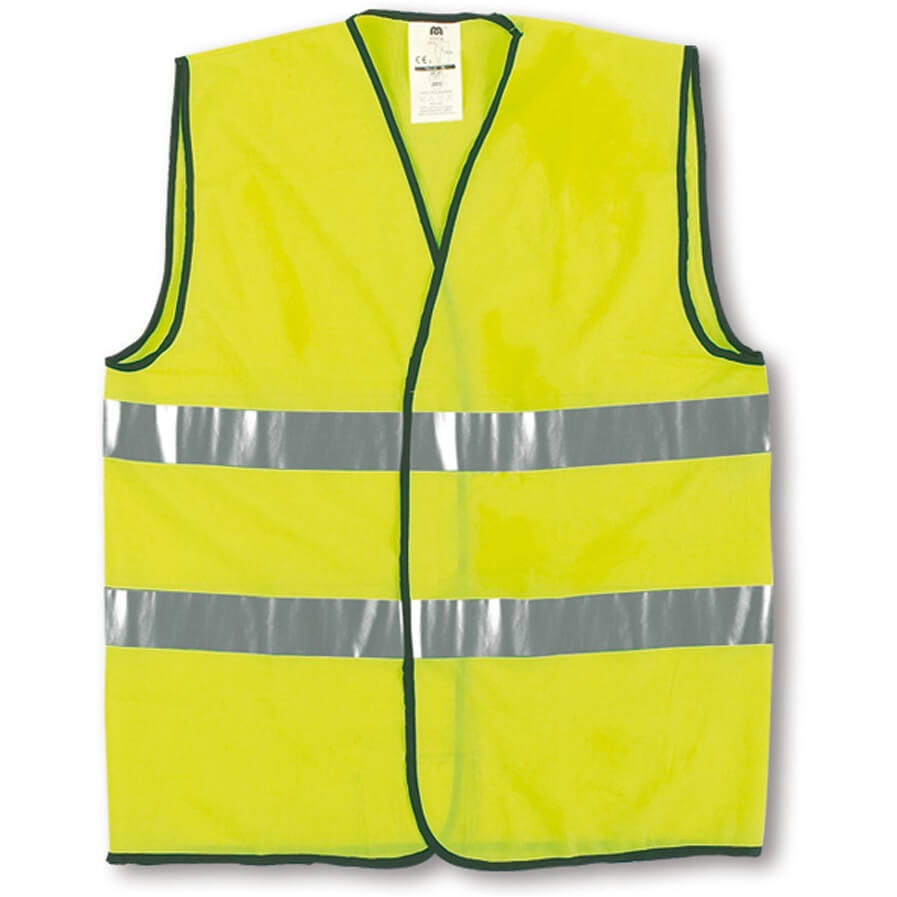 Chaleco de alta visibilidad amarillo con velcro 288-HV014 - Referencia 288-HV014